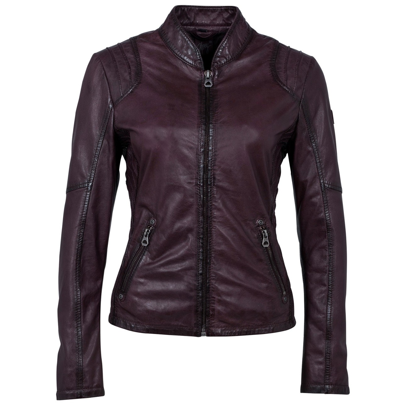 Geaca de Piele Naturala Dama Gipsy Mov Sashi W18 LVV – IMBRACAMINTE