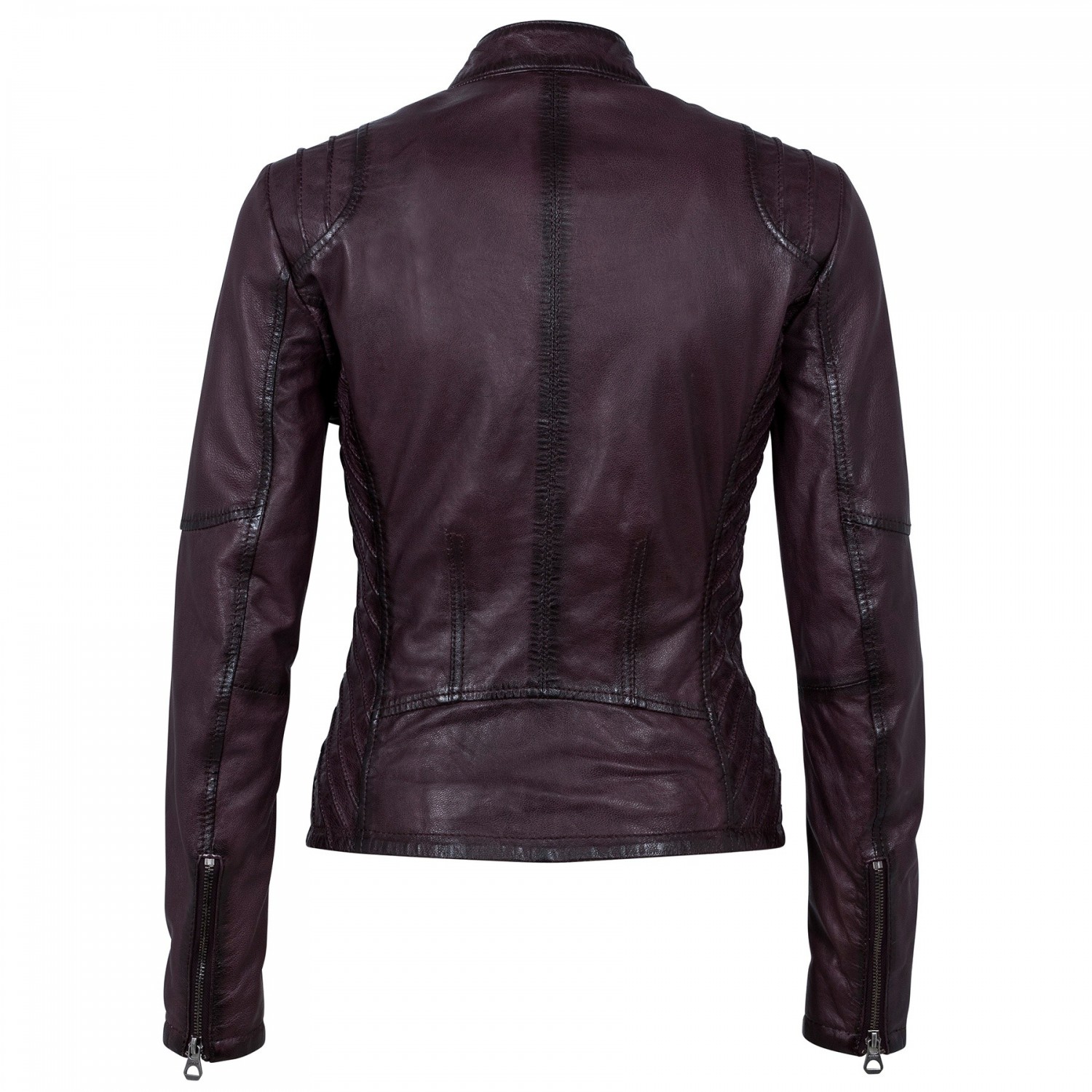 Geaca de Piele Naturala Dama Gipsy Mov Sashi W18 LVV – IMBRACAMINTE