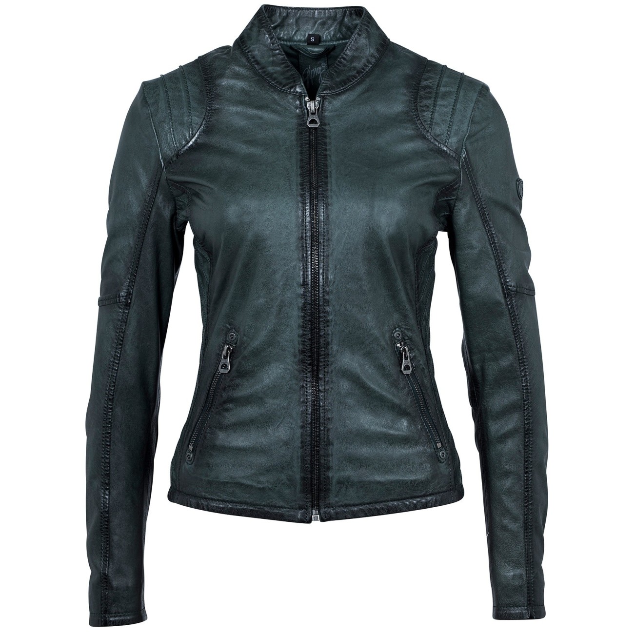 Geaca de Piele Naturala Dama Gipsy Petrol Sashi W18 LVV – IMBRACAMINTE