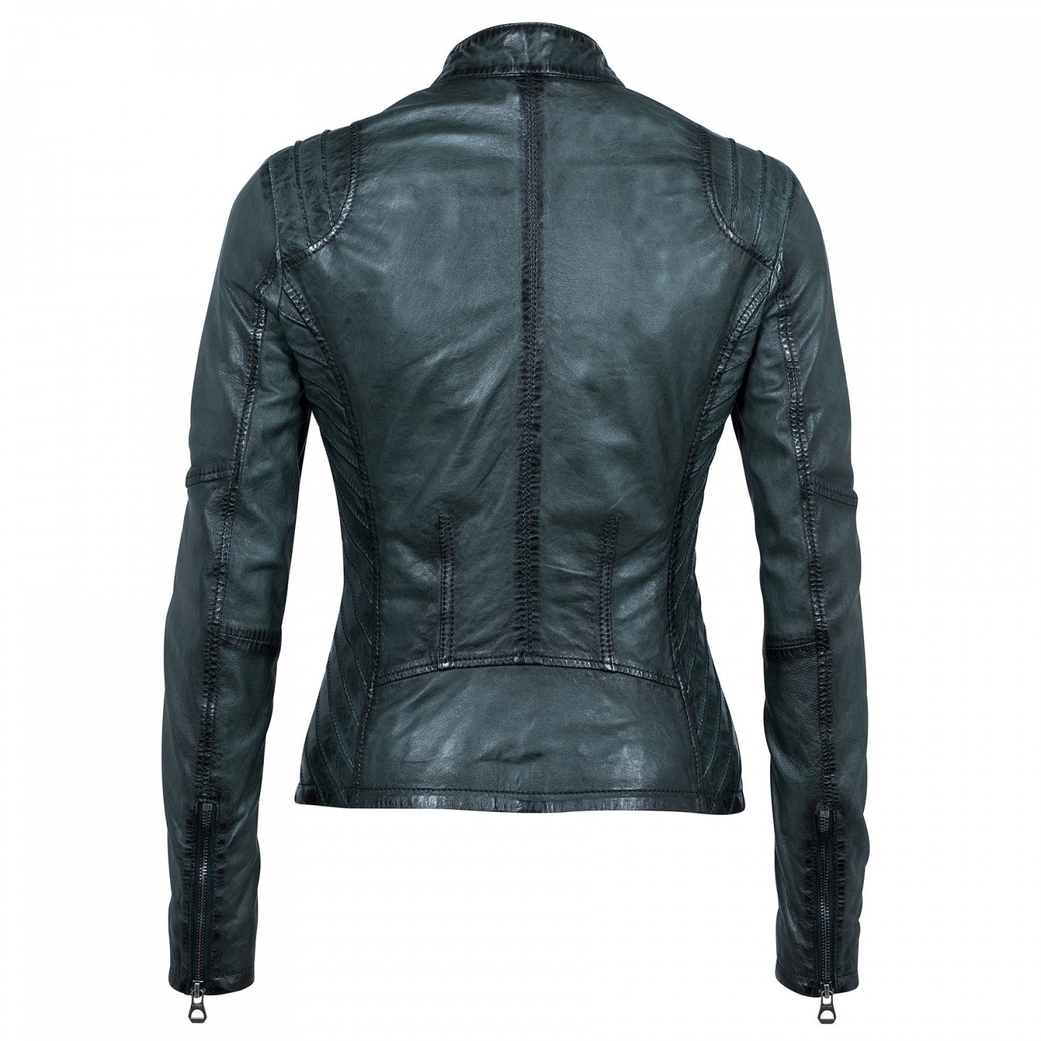 Geaca de Piele Naturala Dama Gipsy Petrol Sashi W18 LVV – IMBRACAMINTE