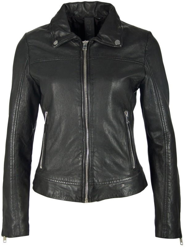 Geaca de Piele Naturala Dama Gipsy Neagra Sayo SF LABURV – IMBRACAMINTE — fotografia 1