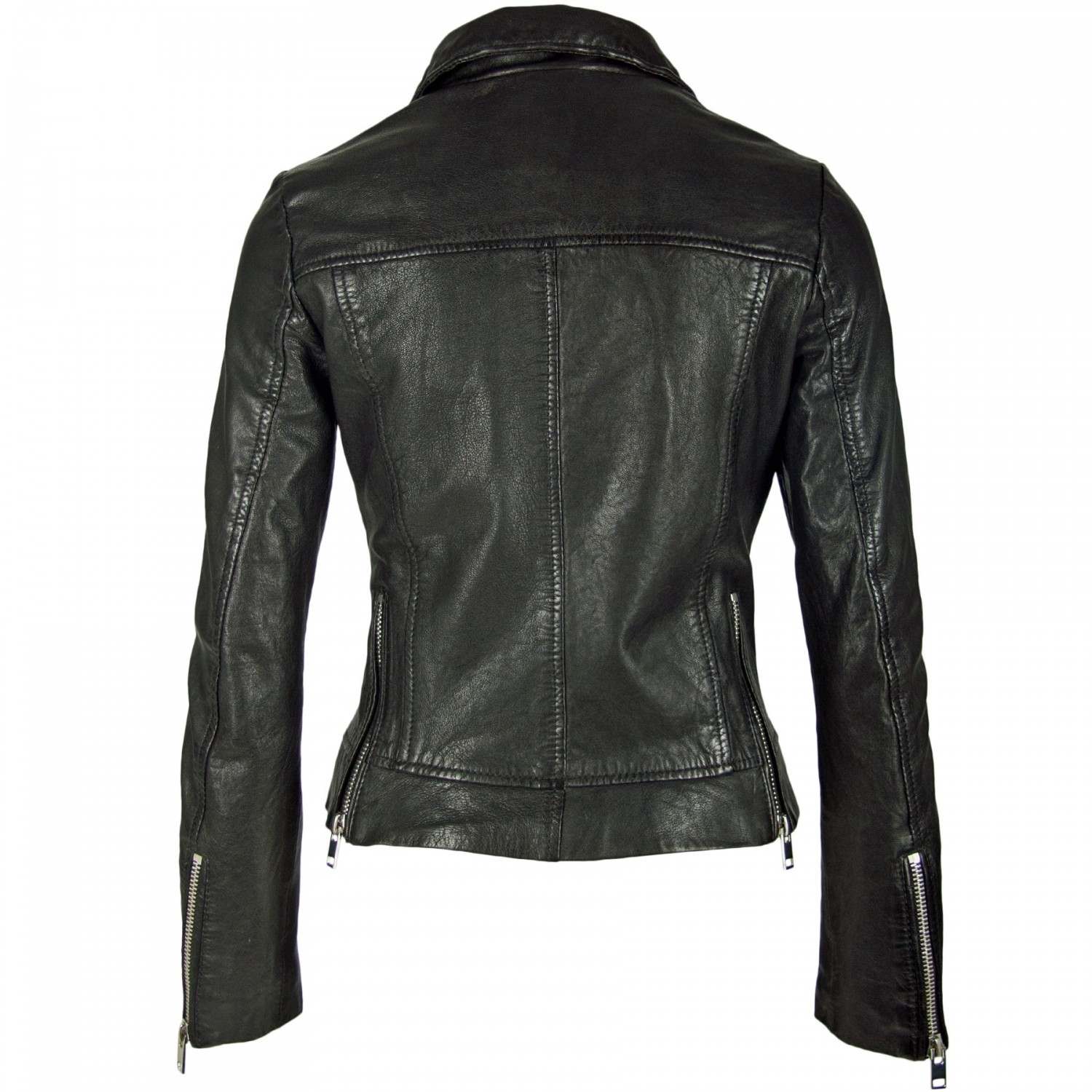 Geaca de Piele Naturala Dama Gipsy Neagra Sayo SF LABURV – IMBRACAMINTE