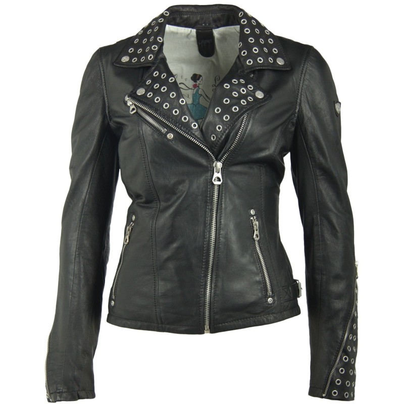 Geaca de Piele Naturala Dama Gipsy Neagra Seana LLOV – IMBRACAMINTE Geaca de Piele Naturala Dama Gipsy Neagra Seana LLOV – IMBRACAMINTE