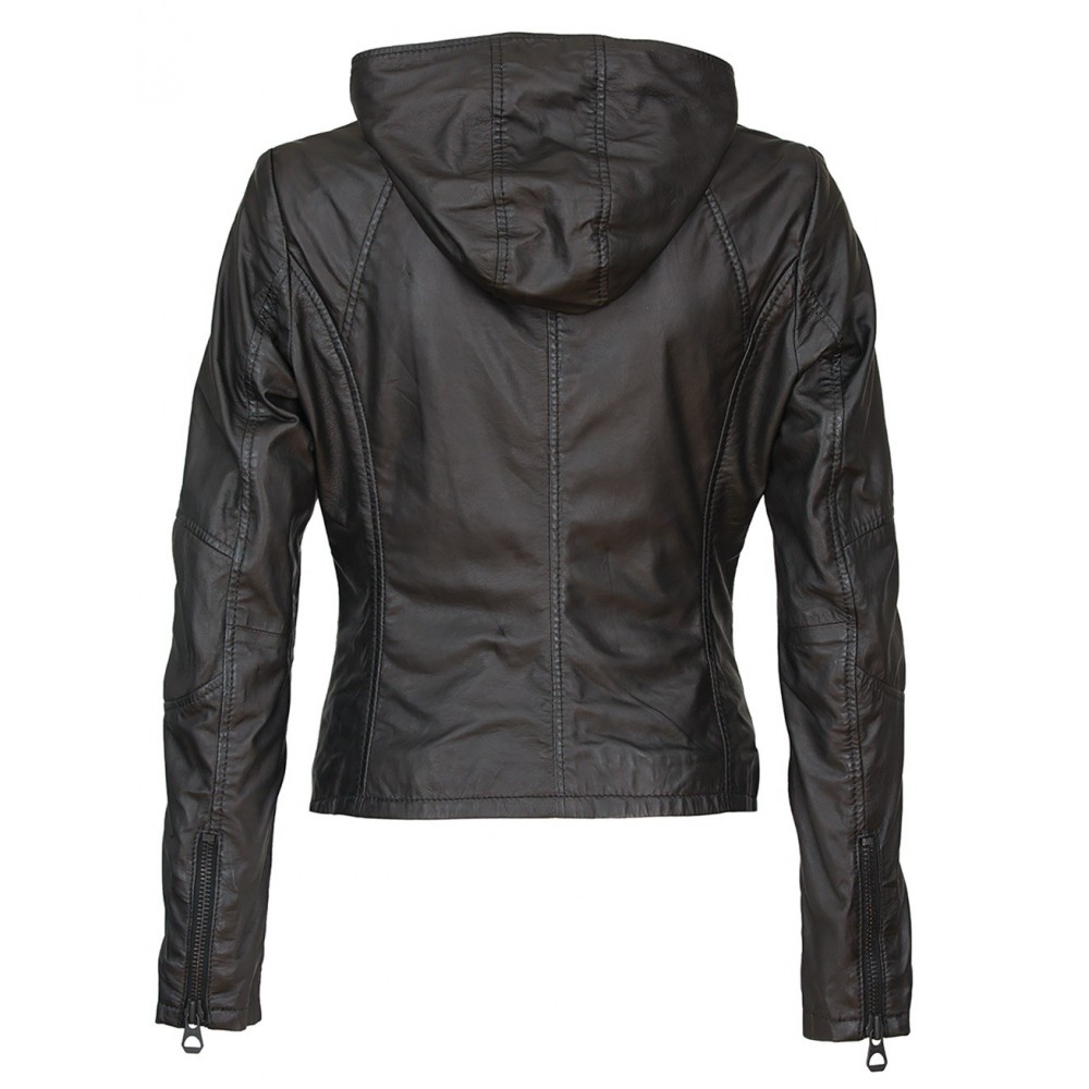Geaca de Piele Naturala Dama Gipsy Neagra Seven LASV Geaca de Piele Naturala Dama Gipsy Neagra Seven LASV - readytowear.ro