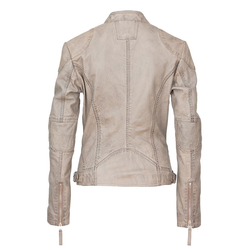 Geaca din Piele Naturala Dama Gipsy Gri Shakeela LASARV – IMBRACAMINTE Geaca din Piele Naturala Dama Gipsy Gri Shakeela LASARV – IMBRACAMINTE