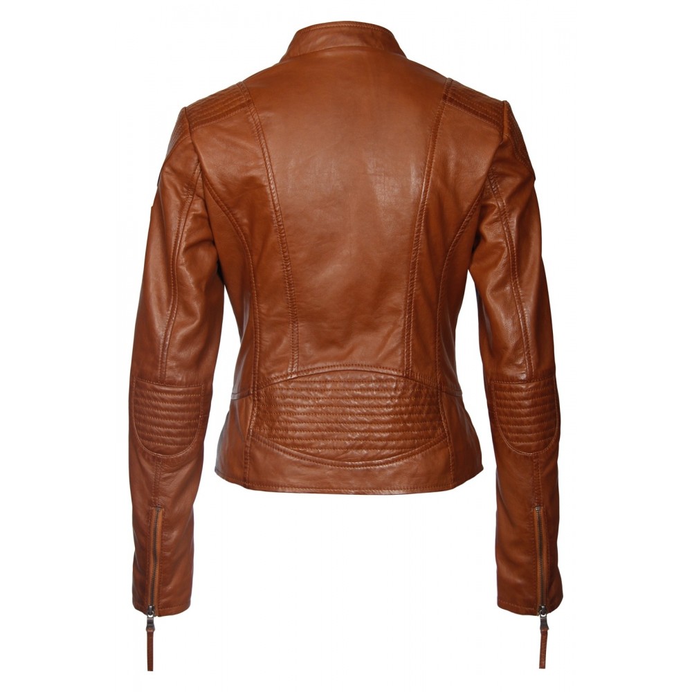 Geaca de Piele Naturala Dama Gipsy Coniac Shanon LEGV Geaca de Piele Naturala Dama Gipsy Coniac Shanon LEGV - readytowear.ro