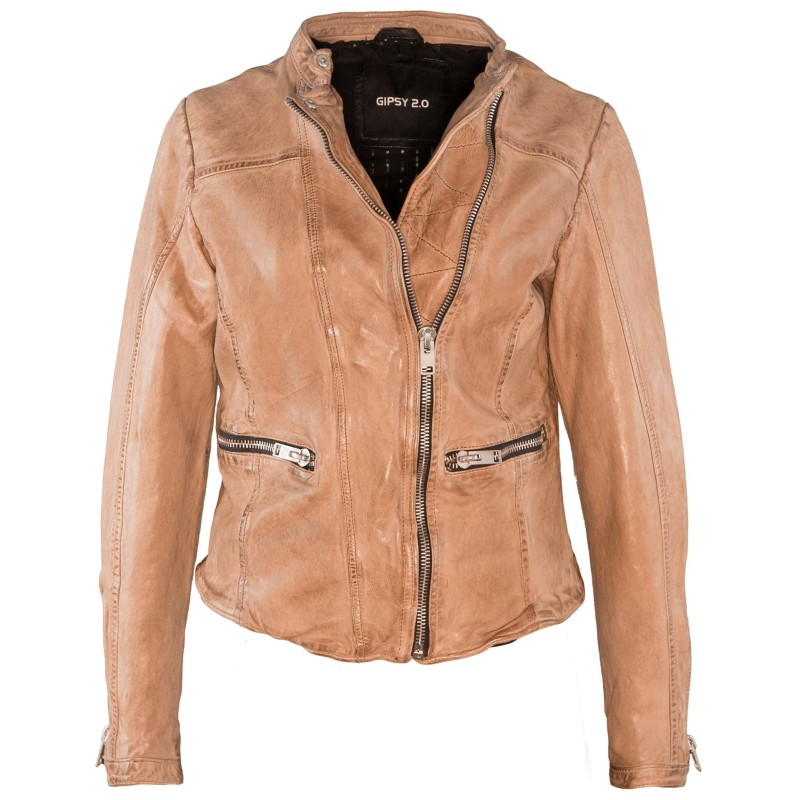 Geaca de Piele Naturala Dama Gipsy Bej Shea SF LAWOV – IMBRACAMINTE Geaca de Piele Naturala Dama Gipsy Bej Shea SF LAWOV – IMBRACAMINTE