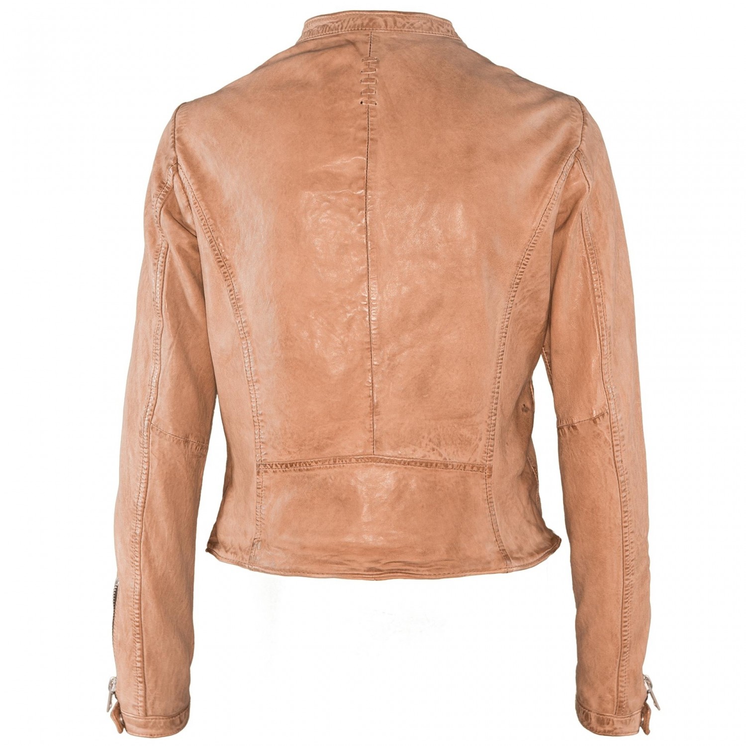 Geaca de Piele Naturala Dama Gipsy Bej Shea SF LAWOV – IMBRACAMINTE