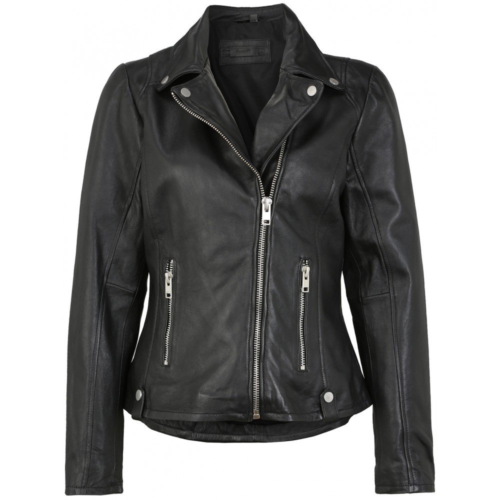 Geaca de Piele Naturala Dama Gipsy Neagra Shella LNV Geaca de Piele Naturala Dama Gipsy Neagra Shella LNV - readytowear