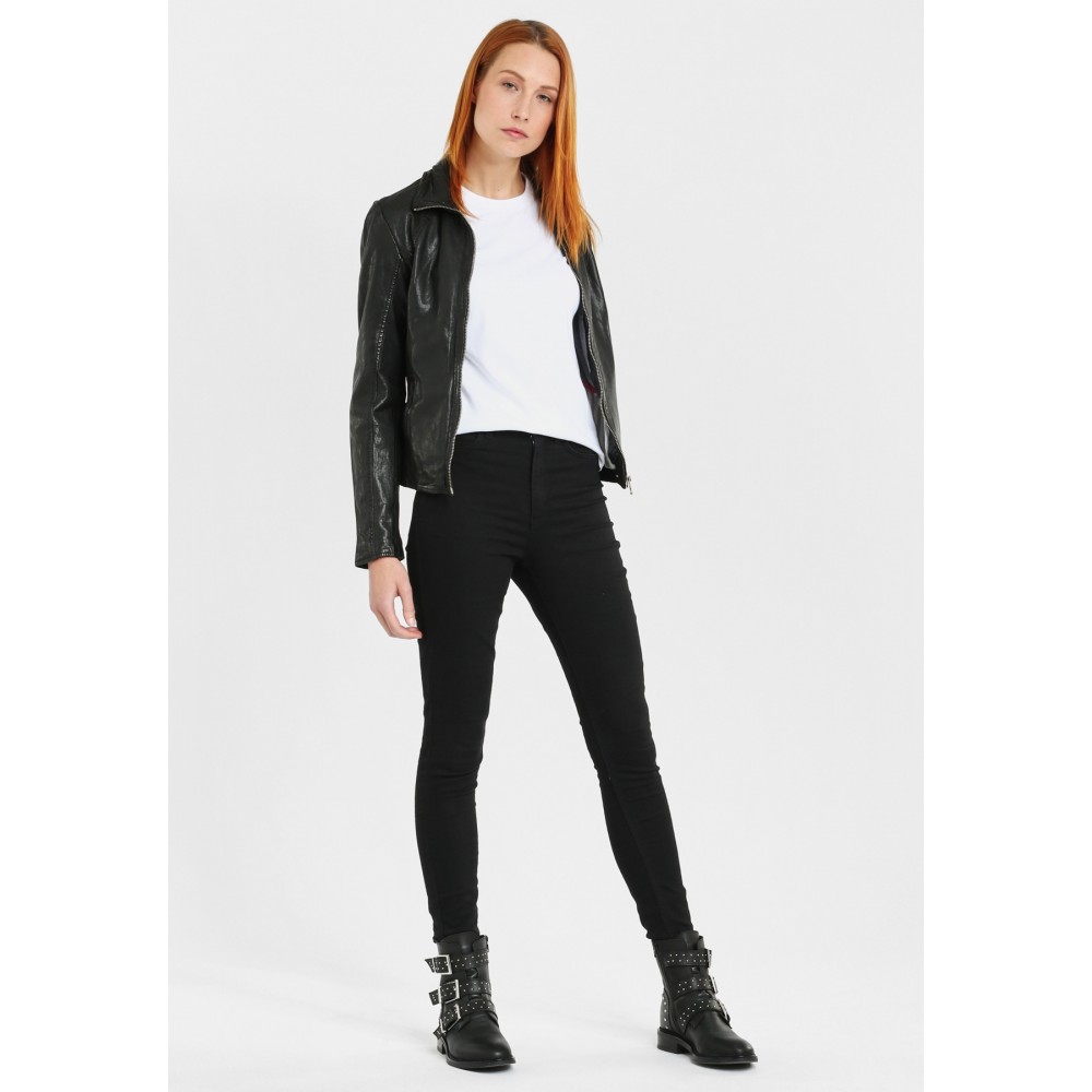 Geaca de Piele Naturala Dama Gipsy Neagra Shella LNV Geaca de Piele Naturala Dama Gipsy Neagra Shella LNV - readytowear.ro