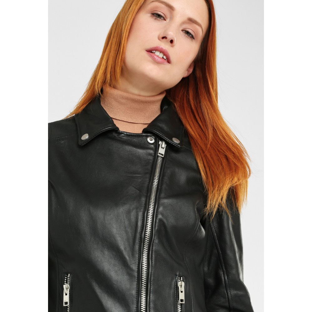 Geaca de Piele Naturala Dama Gipsy Neagra Shella LNV Geaca de Piele Naturala Dama Gipsy Neagra Shella LNV - readytowear.ro