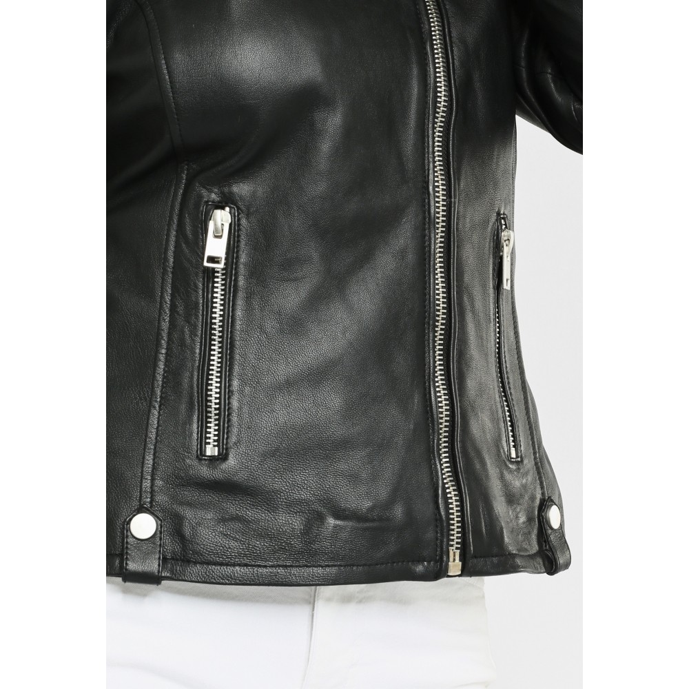 Geaca de Piele Naturala Dama Gipsy Neagra Shella LNV Geaca de Piele Naturala Dama Gipsy Neagra Shella LNV - readytowear.ro