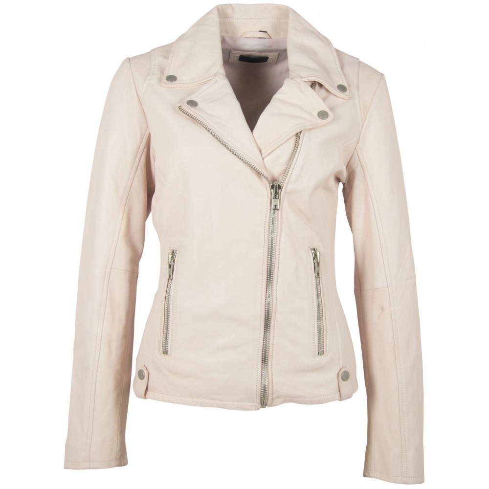Geaca de Piele Naturala Dama Gipsy Alba Shella LNV Geaca de Piele Naturala Dama Gipsy Alba Shella LNV - readytowear.ro