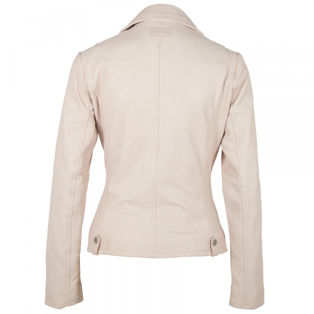 Geaca de Piele Naturala Dama Gipsy Alba Shella LNV Geaca de Piele Naturala Dama Gipsy Alba Shella LNV - readytowear.ro