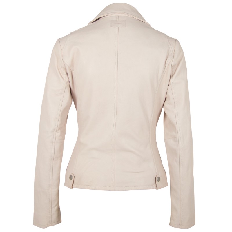 Geaca de Piele Naturala Dama Gipsy Alba Shella LNV – IMBRACAMINTE Geaca de Piele Naturala Dama Gipsy Alba Shella LNV – IMBRACAMINTE