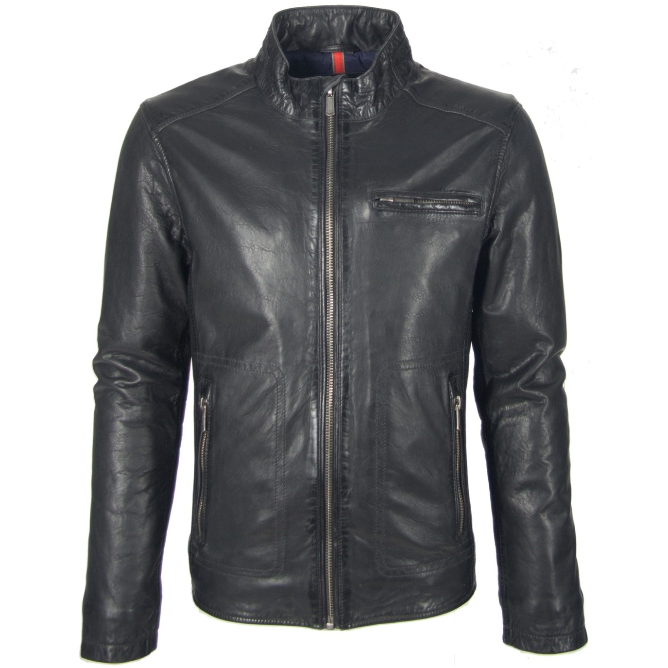 Geaca de Piele Naturala Barbati Gipsy Neagra Shore LAKUV W – IMBRACAMINTE