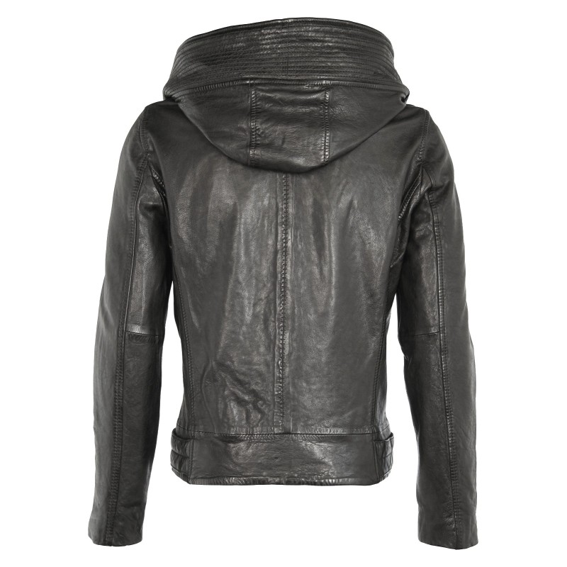 Geaca de Piele Naturala Barbati Gipsy Neagra Sion SF LVW – IMBRACAMINTE