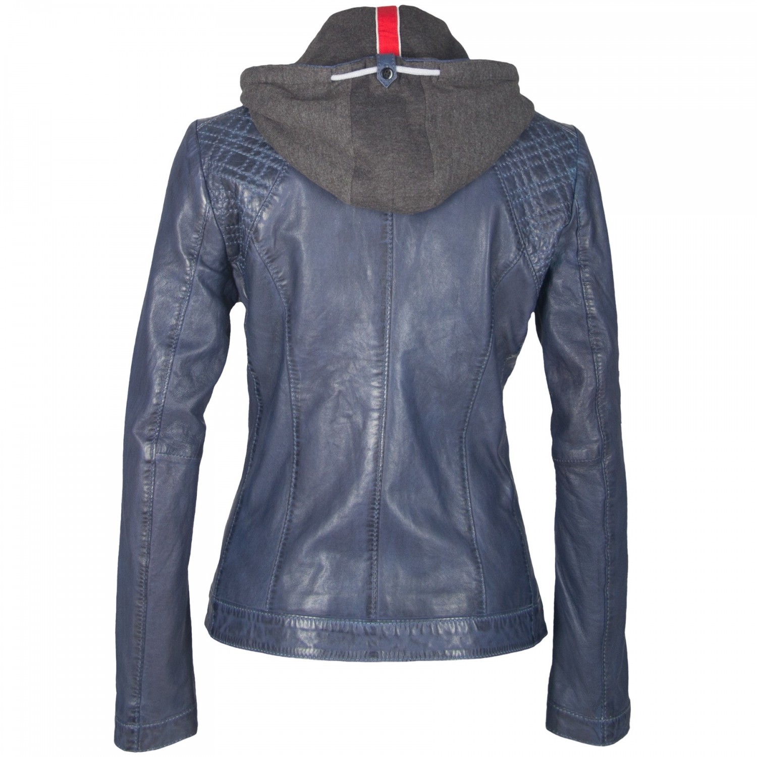 Geaca de Piele Naturala Dama Gipsy Bleumarin Skerry LAJUV – IMBRACAMINTE