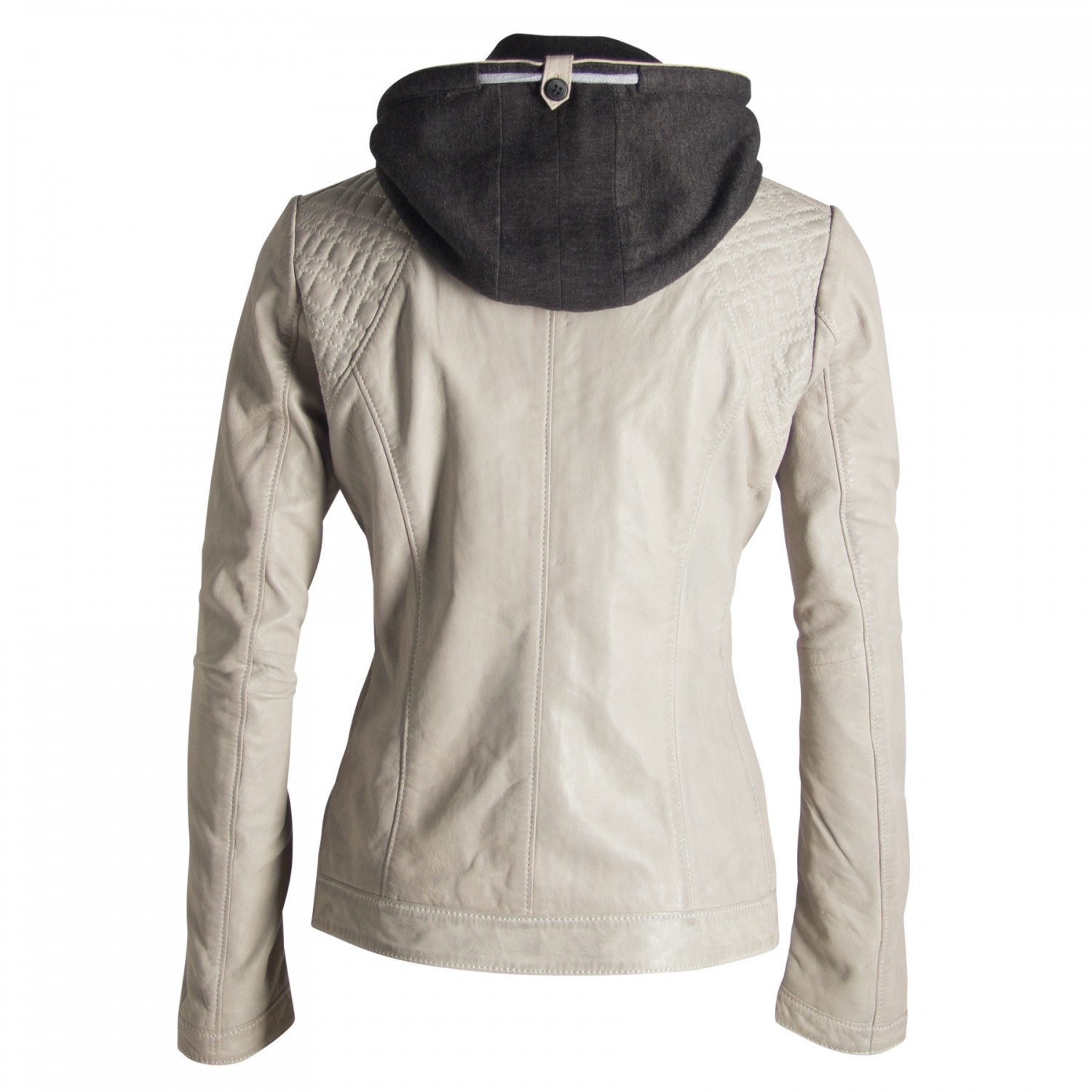 Geaca de Piele Naturala Dama Gipsy Alb Murdar Skerry LAJUV – IMBRACAMINTE Geaca de Piele Naturala Dama Gipsy Alb Murdar Skerry LAJUV – IMBRACAMINTE