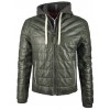 Geaca de Piele Naturala Barbati Gipsy Verde Inchis Snow LNBV W - readytowear