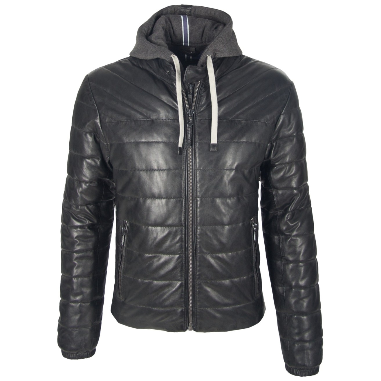 Geaca de Piele Naturala Barbati Gipsy Neagra Snow LNBV W – IMBRACAMINTE