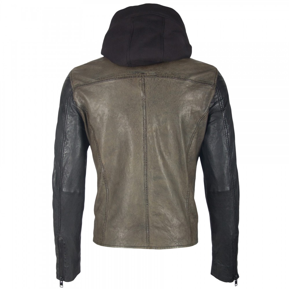 Geaca de Piele Naturala Barbati Gipsy Olive Solas 2 SF LABOV Geaca de Piele Naturala Barbati Gipsy Olive Solas 2 SF LABOV - readytowear.ro