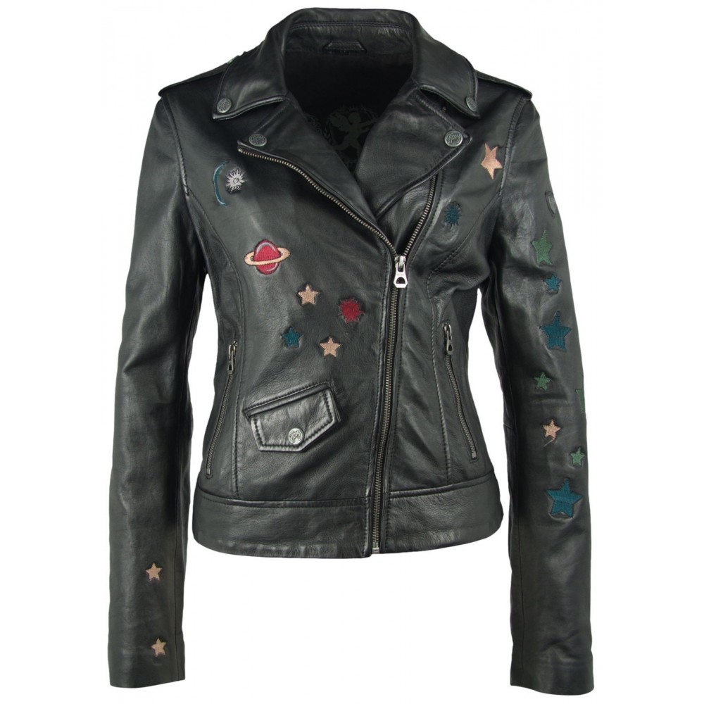 Geaca de Piele Naturala Dama Gipsy Neagra Spacy LEGV Geaca de Piele Naturala Dama Gipsy Neagra Spacy LEGV - readytowear.ro