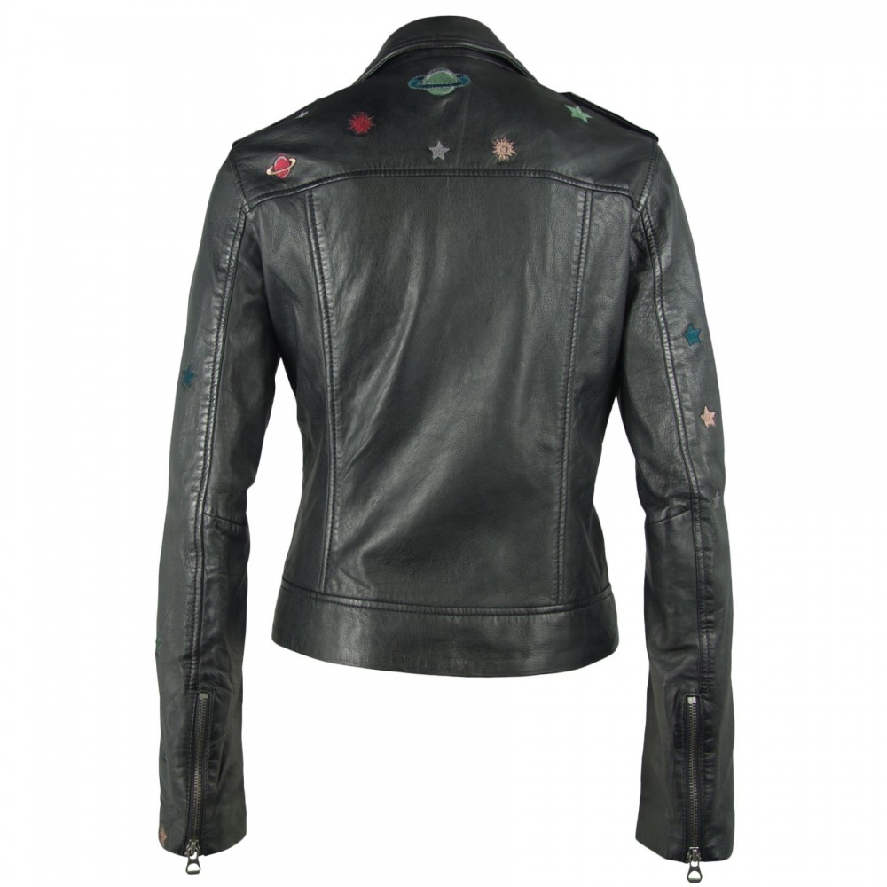 Geaca de Piele Naturala Dama Gipsy Neagra Spacy LEGV Geaca de Piele Naturala Dama Gipsy Neagra Spacy LEGV - readytowear.ro