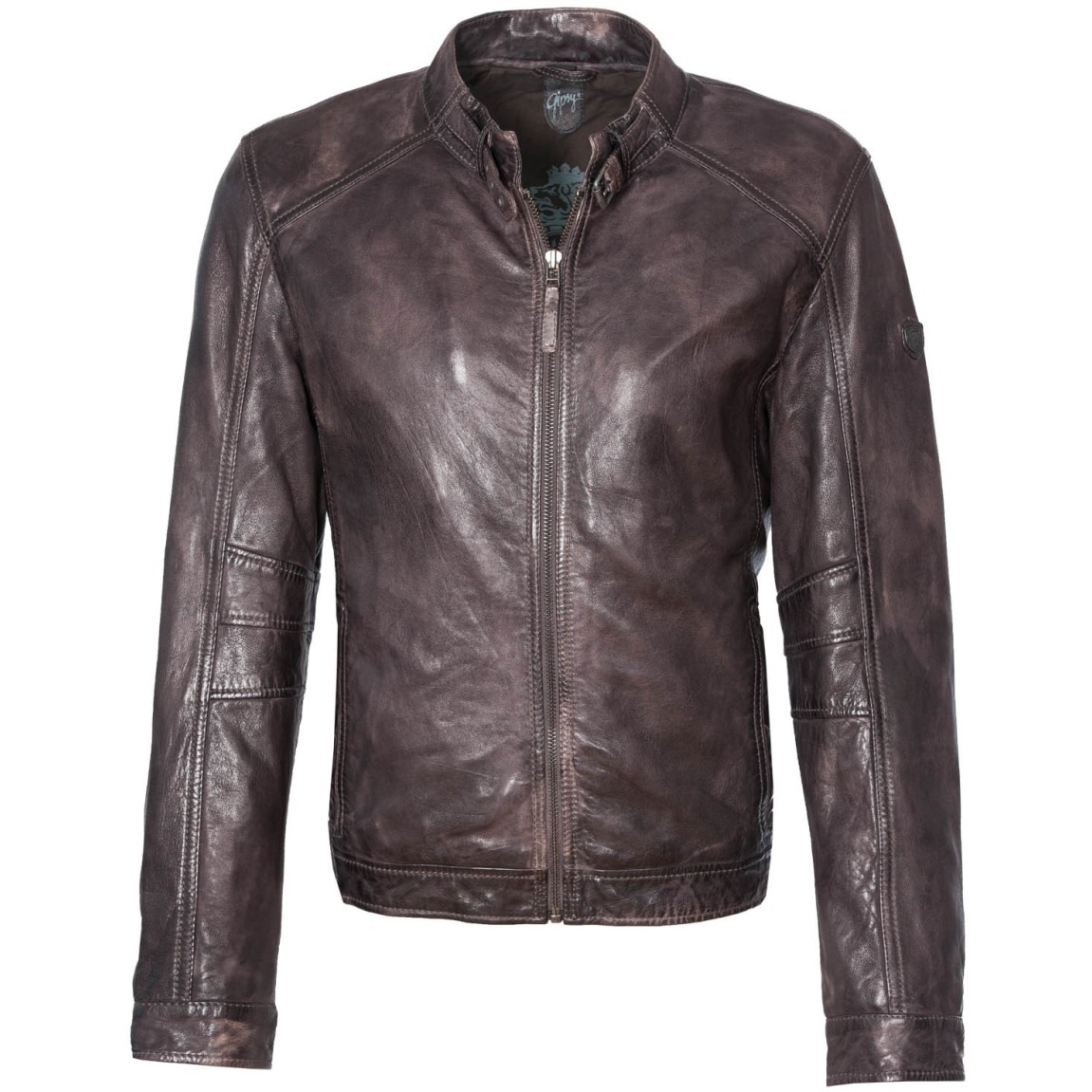 Geaca de Piele Naturala Barbati Gipsy Gri Spaldon SF LAKUV – IMBRACAMINTE