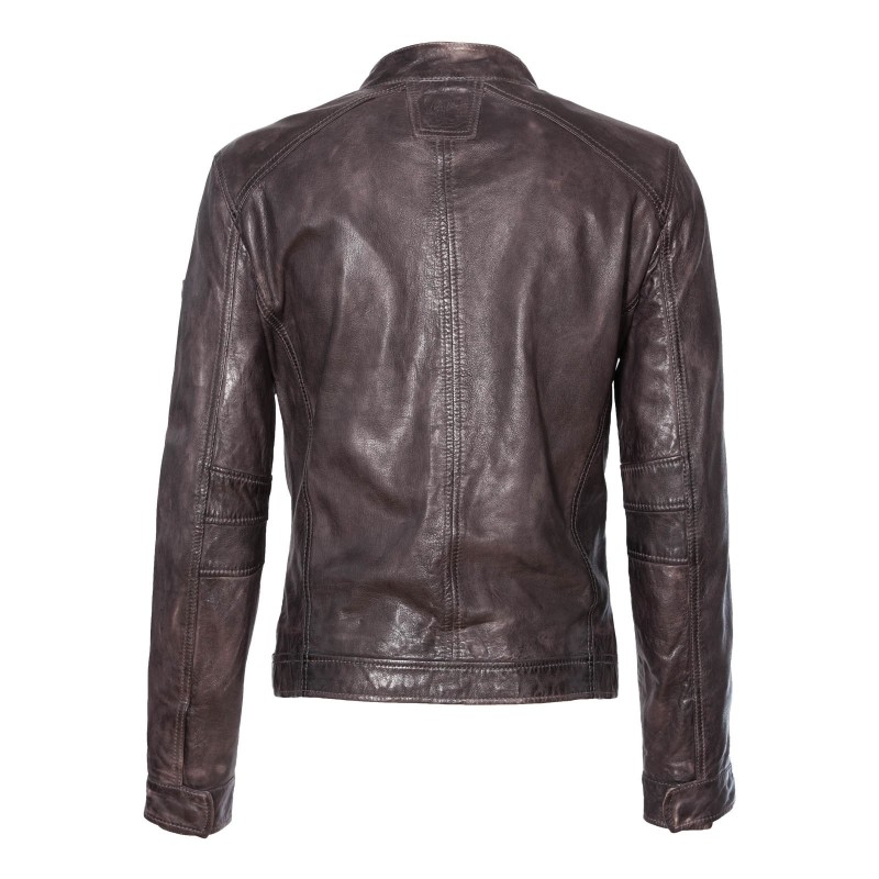 Geaca de Piele Naturala Barbati Gipsy Gri Spaldon SF LAKUV – IMBRACAMINTE