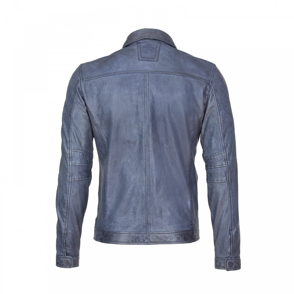 Geaca de Piele Naturala Barbati Gipsy Bleumarin Spencer 2 SF NSLVW Geaca de Piele Naturala Barbati Gipsy Bleumarin Spencer 2 SF NSLVW - readytowear.ro