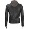 Geaca de Piele Naturala Barbati Gipsy Neagra Spike LACRUV - readytowear.ro