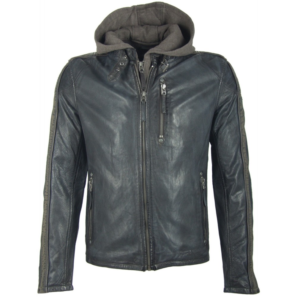 Geaca de Piele Barbati Gipsy Bleumarin Steep SF LASANV Geaca de Piele Barbati Gipsy Bleumarin Steep SF LASANV - readytowear