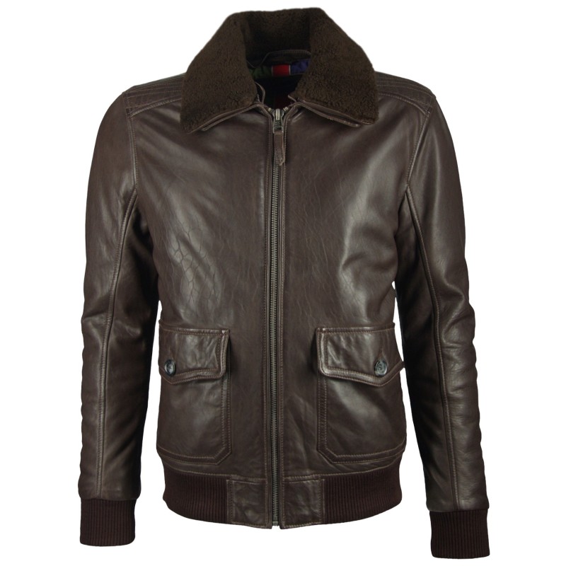 Geaca de Piele Naturala Barbati Gipsy Maro Inchis Storm NSLVV W – IMBRACAMINTE