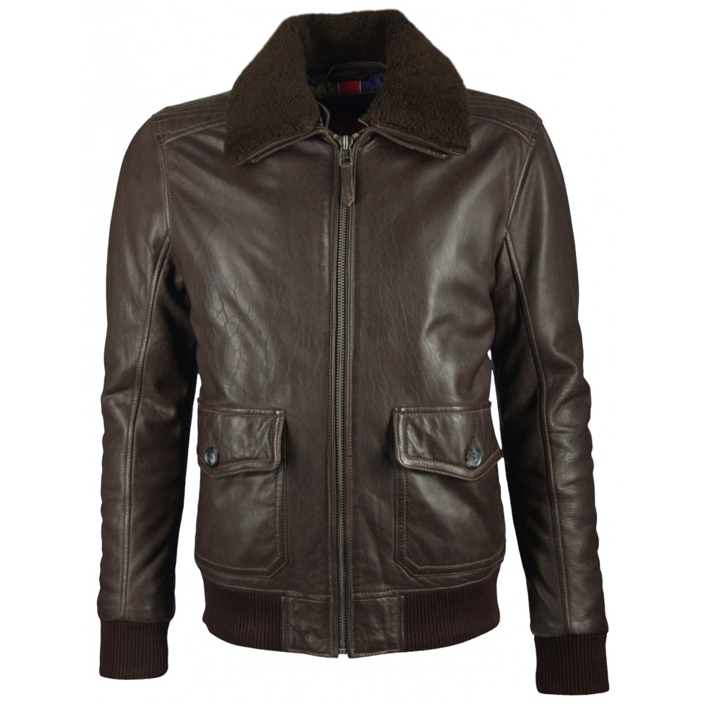 Geaca de Piele Naturala Barbati Gipsy Maro Inchis Storm NSLVV W Geaca de Piele Naturala Barbati Gipsy Maro Inchis Storm NSLVV W - readytowear
