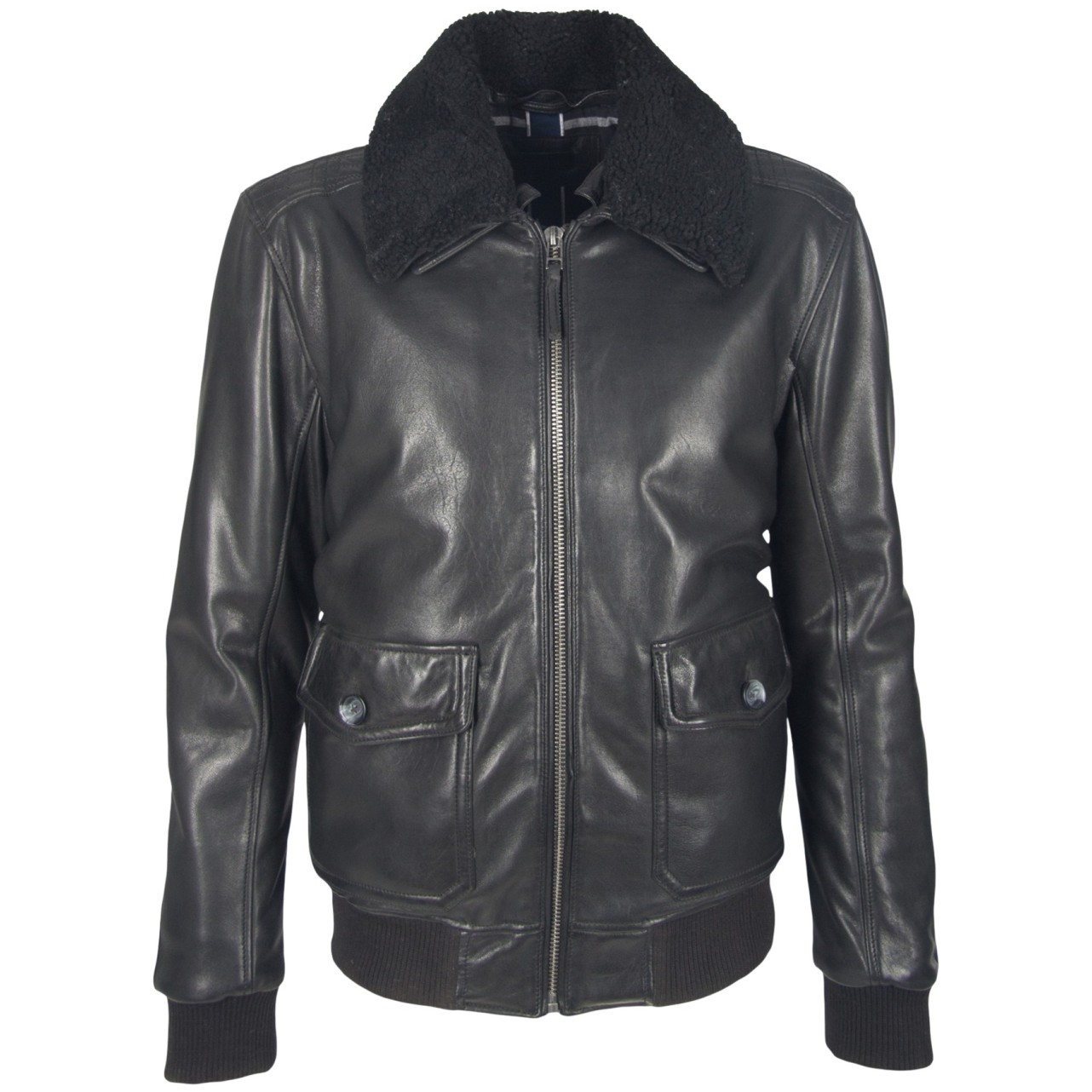 Geaca de Piele Naturala Barbati Gipsy Neagra Storm NSLVV W – Black Friday