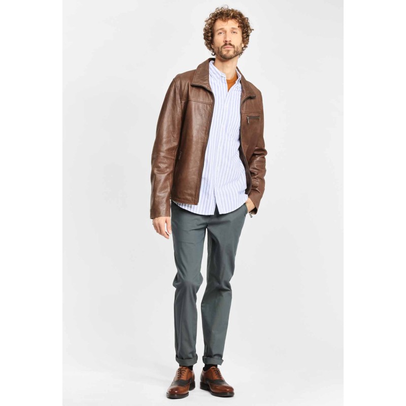 Geaca de Piele Naturala Barbati Gipsy Maro Antic Sunray LACOV – IMBRACAMINTE Geaca de Piele Naturala Barbati Gipsy Maro Antic Sunray LACOV – IMBRACAMINTE