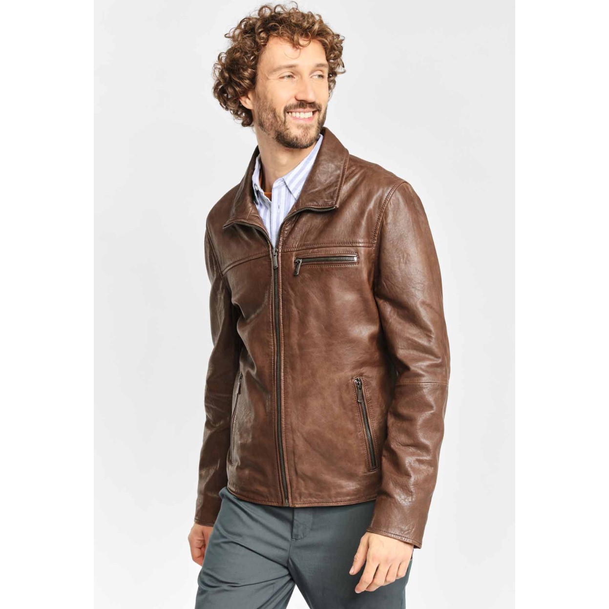 Geaca de Piele Naturala Barbati Gipsy Maro Antic Sunray LACOV – IMBRACAMINTE Geaca de Piele Naturala Barbati Gipsy Maro Antic Sunray LACOV – IMBRACAMINTE