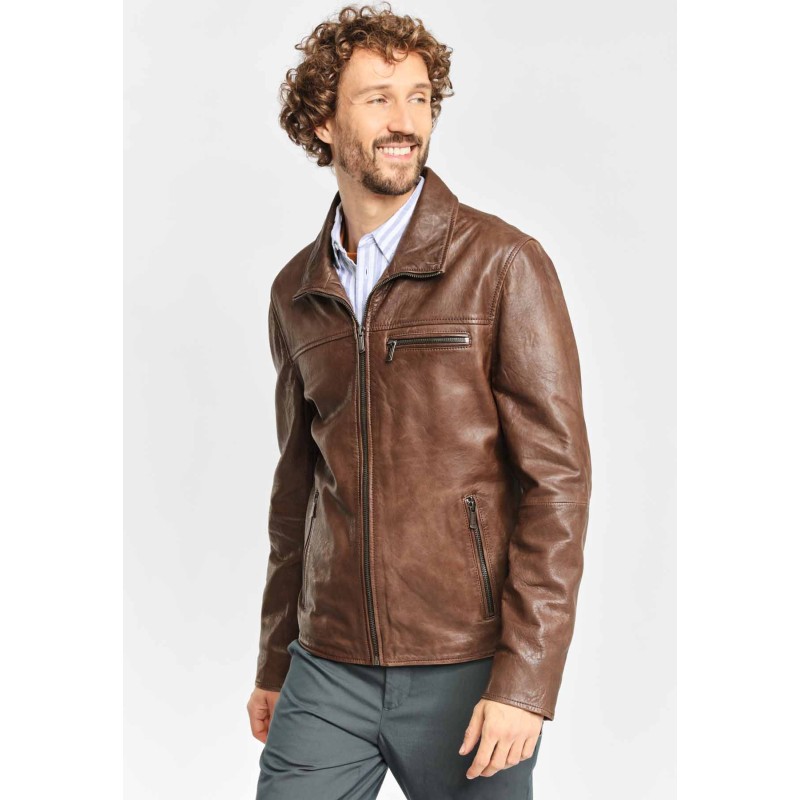 Geaca de Piele Naturala Barbati Gipsy Maro Antic Sunray LACOV – IMBRACAMINTE Geaca de Piele Naturala Barbati Gipsy Maro Antic Sunray LACOV – IMBRACAMINTE