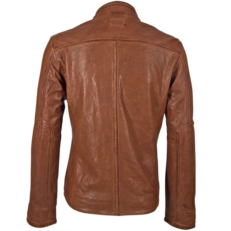 Geaca de Piele Naturala Barbati Gipsy Maro Inchis Swash NSLONTV – IMBRACAMINTE