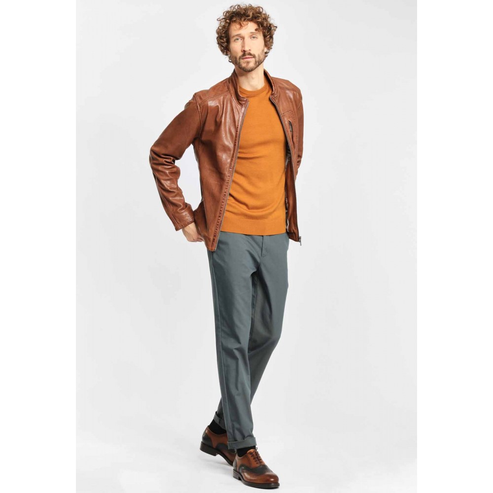 Geaca de Piele Naturala Barbati Gipsy Maro Inchis Swash NSLONTV Geaca de Piele Naturala Barbati Gipsy Maro Inchis Swash NSLONTV - readytowear.ro