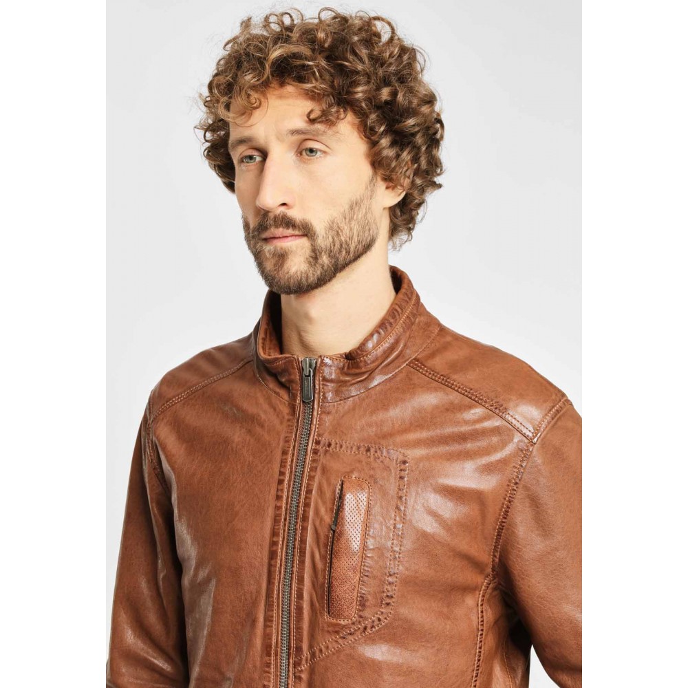 Geaca de Piele Naturala Barbati Gipsy Maro Inchis Swash NSLONTV Geaca de Piele Naturala Barbati Gipsy Maro Inchis Swash NSLONTV - readytowear.ro