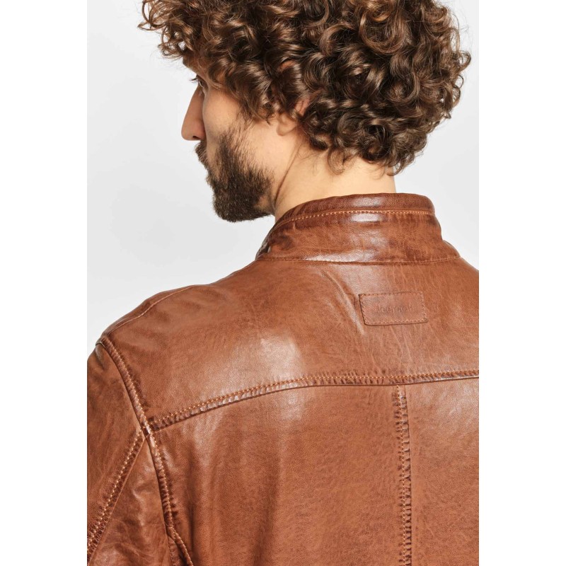 Geaca de Piele Naturala Barbati Gipsy Maro Inchis Swash NSLONTV – IMBRACAMINTE