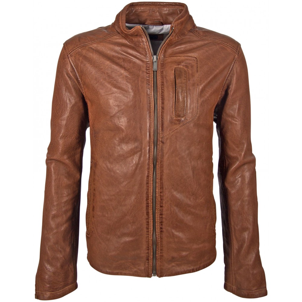 Geaca de Piele Naturala Barbati Gipsy Maro Inchis Swash NSLONTV Geaca de Piele Naturala Barbati Gipsy Maro Inchis Swash NSLONTV - readytowear