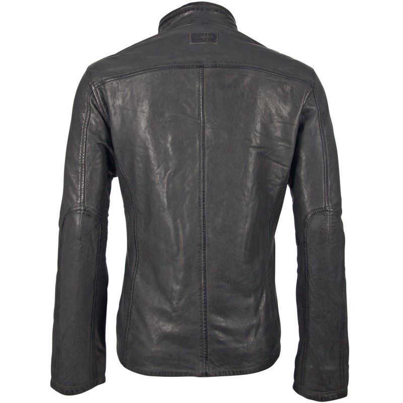 Geaca de Piele Naturala Barbati Gipsy Gri Inchis Swash NSLONTV – IMBRACAMINTE