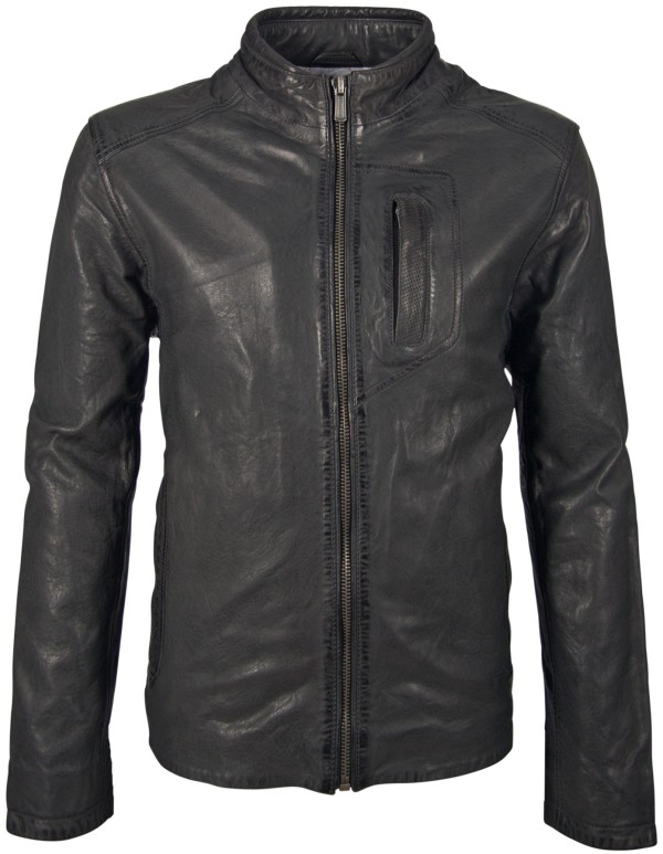 Geaca de Piele Naturala Barbati Gipsy Neagra Swash NSLONTV – IMBRACAMINTE — fotografia 1