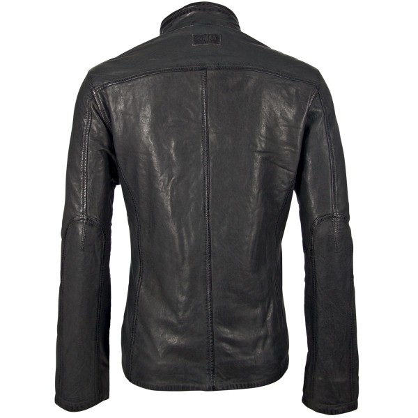 Geaca de Piele Naturala Barbati Gipsy Neagra Swash NSLONTV – IMBRACAMINTE — fotografia 2