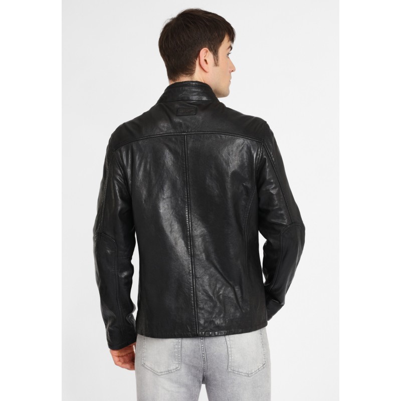 Geaca de Piele Naturala Barbati Gipsy Neagra Swash NSLONTV – IMBRACAMINTE