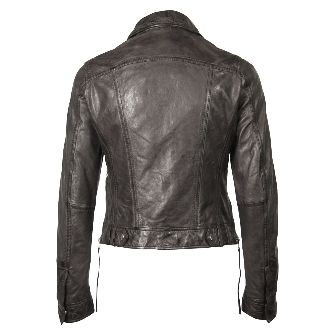 Geaca de Piele Naturala Dama Gipsy Gri inchis Tace SF LVW – IMBRACAMINTE