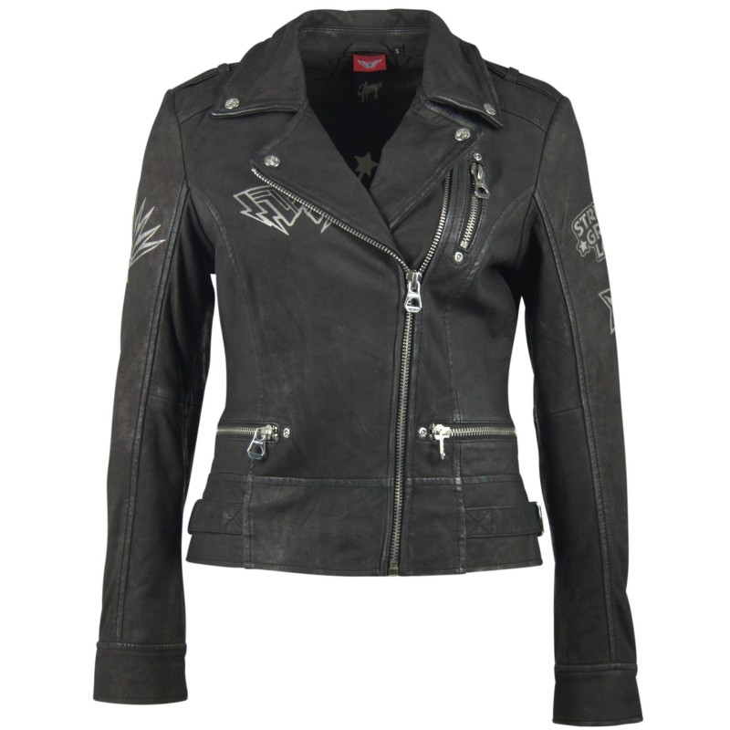 Geaca de Piele Naturala Dama Gipsy Neagra Tasha 2 Wonder Woman – IMBRACAMINTE Geaca de Piele Naturala Dama Gipsy Neagra Tasha 2 Wonder Woman – IMBRACAMINTE